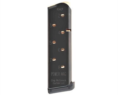 POWER MAGAZINE, 8-ROUND, BLACK