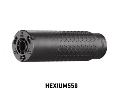 SIG SAUER HEXIUM556 5.56NATO SUPPRESSOR HUB TAPER D.T. MOUNT, BLACK, 3D PRINT TITAIUM CORE 1/2X28