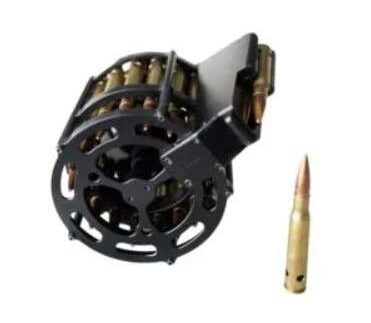 FOSTECH 20 ROUND .50 CALIBER DRUM MAGAZINE FOR BARRET M107A1/M82A1