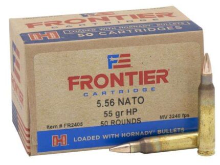 FRONTIER® 5.56 NATO 55 GR HOLLOW POINT MATCH™ (50 - ORIENTED) 50RD/BX 10BX/CS