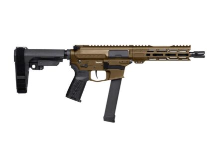 CMMG Banshee MKGs Fixed Ejector Handgun 9mm Luger 33rd Magazine 8" Barrel RipBrace Midnight Bronze