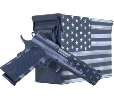 Citadel 1911 A-1 Flag Series with Ammo Can .45 Auto 8rd Magazine 5" Barrel Greyscale Flag Cerakote