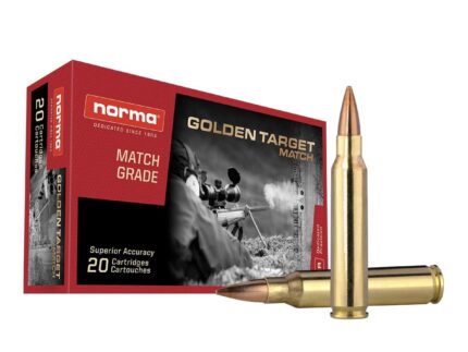 Norma Golden Target Match Rifle Ammunition .223 Rem 69 gr BTHP 1379 fps 20/ct