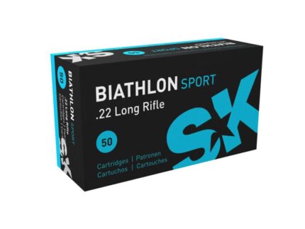 SK Biathlon Sport Rimfire Ammunition .22 LR 40 gr LRN 1106 fps 50/ct