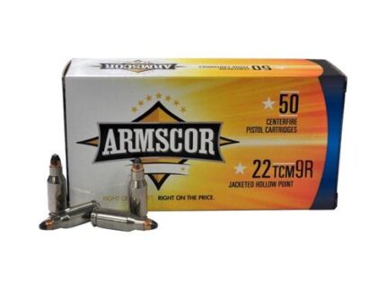 Armscor Handgun Ammunition .22TCM9R 39gr JHP 2000 fps 50/ct