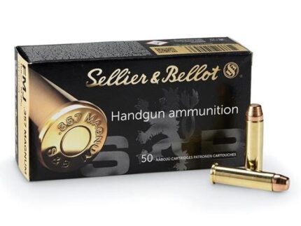 Sellier & Bellot Handgun Ammunition .357 Mag 158gr LFN 1125 fps 50/ct