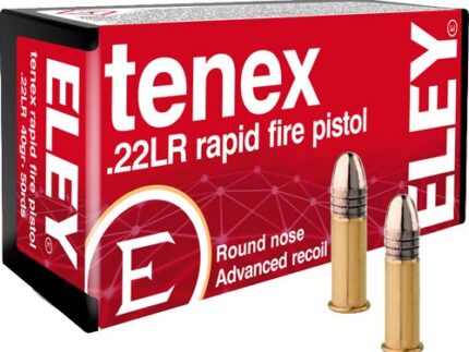 ELEY TENEX RAPID FIRE PISTOL - 22LR 40GR RN 50RD 100BX/CS