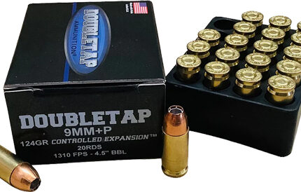 DOUBLETAP 9MM+P 124GR JHP - CONTROLLED EXP 20RD 50BX/CS