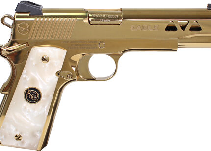 IVER JOHNSON GOLDEN EAGLE - 1911 45ACP 8RD POLISHED GOLD
