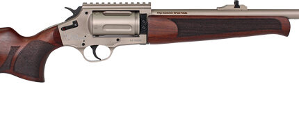 IVER JOHNSON 1000 410 3" 20" - REVOLVER SHOTGUN NICKEL WALNUT