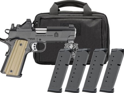 SPRINGFIELD 1911 OPERATOR AOS - 45 ACP 4.25" 8RD 4MGS GEAR PAC