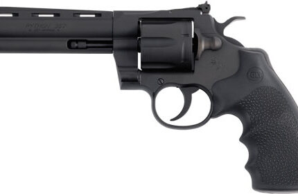 COLT PYTHON 357MAG 5" 6RD - MATTE BLUED BLACK HOGUE GRIPS