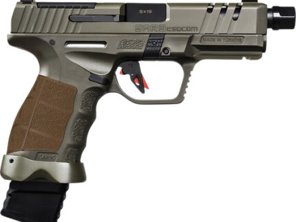 SAR SAR9 COMPACT SOCOM COMP 9M - 4.7" BBL 15/21 RD MAG SF GREEN