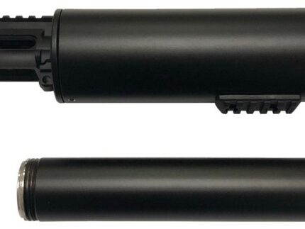 F5 MFG Soda Can Launcher - Black | Picatinny Rail | Includes Golfball/Net/Smoke Canister attachment