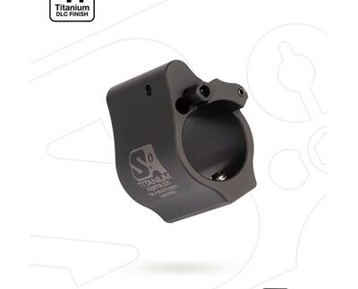 AR-15 SOLID TITANIUM ADJUSTABLE GAS BLOCK .750'' BLACK