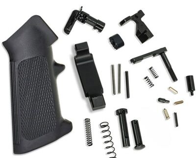 AR-15 LOWER PARTS LITE KIT W/NO FIRE CONTROL GROUP BLACK