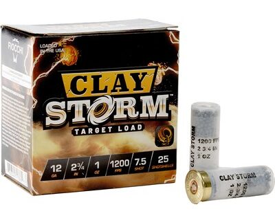 CLAY STORM 12 GAUGE 2-3/4'' 1-1/8OZ #7.5 SHOT 1200 FPS 25/BOX