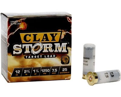 CLAY STORM 12 GAUGE 2-3/4'' 1-1/8OZ #7.5 SHOT 1250 FPS 25/BOX