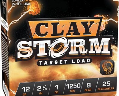 CLAY STORM 12 GAUGE 2-3/4'' 1OZ #8 SHOT 1250 FPS 25/BOX