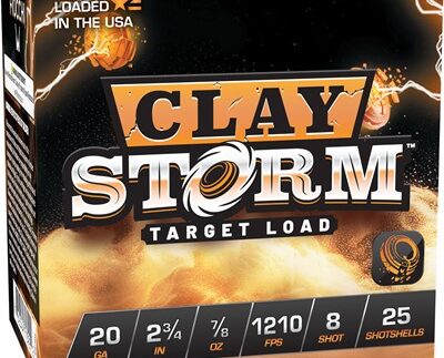 CLAY STORM 20 GAUGE 2-3/4'' 7/8OZ #8 SHOT 1210 FPS 25/BOX