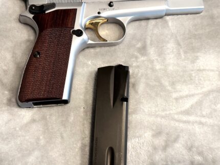 Belgian Browning Hi-Power Nickel 9mm Luger