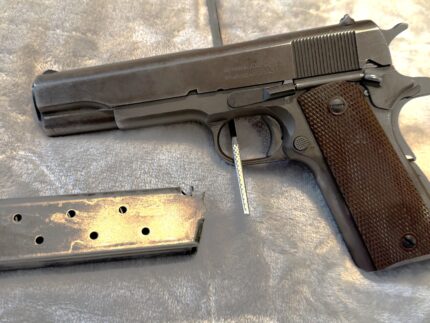 1945 Remington Rand 1911a1 WWII 45ACP US Army Issued W/ Shaver Mag & Holster/Lanyard