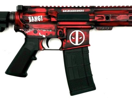 ZEUS ARMS AETHER DEADPOOL 5.56 PISTOL 7.5" RED/BLK SBA3 BRACE 1-30RD MAG