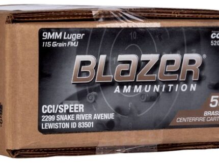 BLAZER BRASS 9MM 115G FMJ 500RD CASE