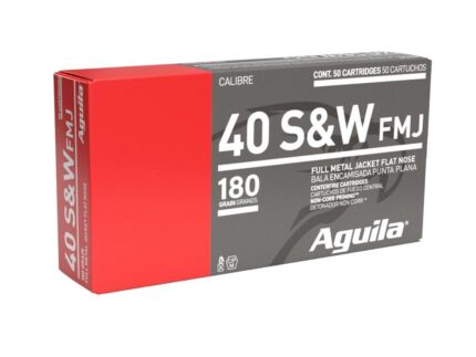 Aguila Handgun Ammunition .40 S&W 180 gr FMJ 1050 fps 50/ct