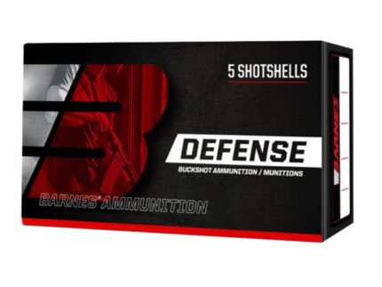 Barnes Defense Buckshot Shotshells 12ga 2-3/4" 8 plts 1200 fps #00 5/ct