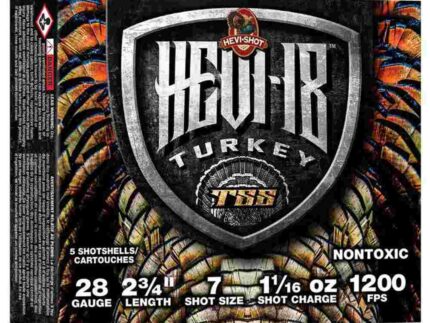 HEVI-Shot Hevi-18 Shotshells 28ga 2-3/4" 1-1/16oz 1200 fps #7 5/ct