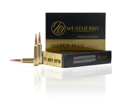 Weatherby Select Plus Hornady SST Rifle Ammunition 25 Wby RPM 117gr PT 3150 fps 20/ct
