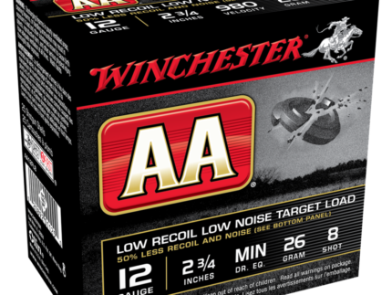 Winchester AA Target 12 ga 2-3/4" 2-1/2 dr 9/10 oz #8  - 25/ct