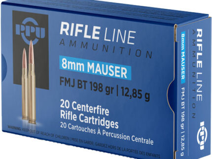 PPU 8MM MAUSER 198GR FMJ - 20RD 10BX/CS
