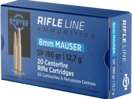 PPU 8MM MAUSER 196GR JSP - 20RD 10BX/CS