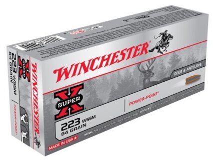 WINCHESTER SUPER-X 223 WSSM - 64GR POWER POINT 20RD 10BX/CS