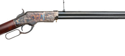 CIMARRON 1860 HENRY 45LC - 24" STEEL FRAME BLUED WALNUT