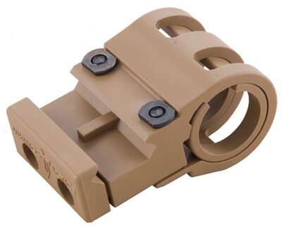FLASHLIGHT/LASER MOUNT, COYOTE TAN