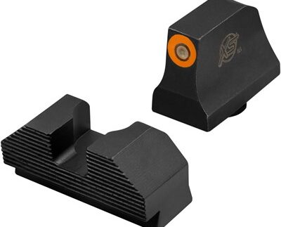 MIN SUPPRESSOR NIGHT SIGHTS-GLOCK 17,19,22-24,26,27 BLK/ORNG