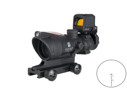 TRIJICON ACOG 4X32 RED CHEV .223 W/RCR