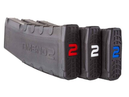 Amend2 AR-15 Rifle Magazine With Red White and Blue Internals - Black 30/rd 3/pk