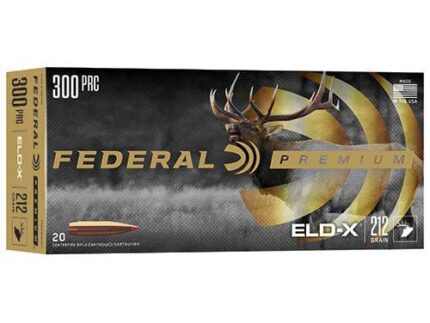 Federal Premium ELD-X Rifle Ammunition 300 PRC 212gr PT 2860 fps 20/ct