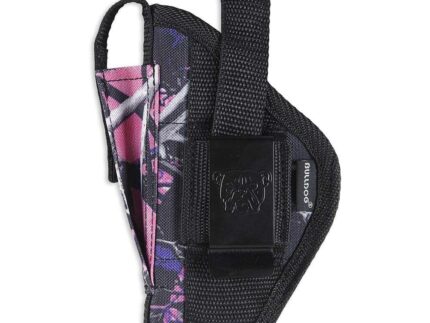 Bulldog Extreme Handgun Holster with Belt Loop and Clip for Mini Semi Autos Ruger LCP Muddy Girl Pink Camo Ambi