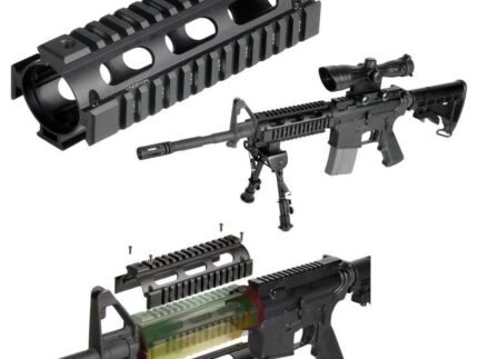 Leapers UTG PRO Model 4/AR15 Car Length Drop-in Quad Rail Black