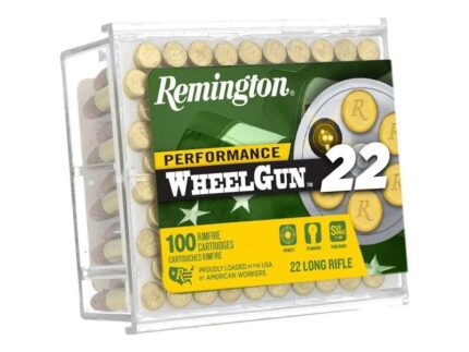 Remington Performance Wheelgun 22 Subsonic Rimfire Ammunition .22 LR 39gr Solid 770 fps 100/ct