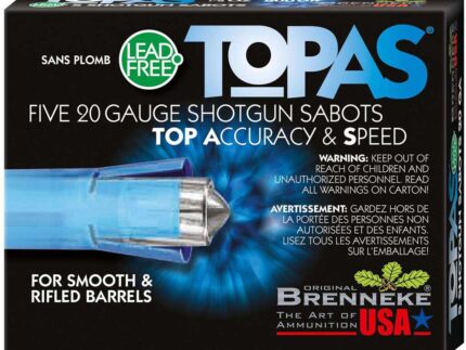 Brenneke TOPAS Lead Free Sabot 20 ga. 2 3/4 in. 1/2 oz. 5 rd.