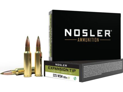 Nosler Expansion Tip Rifle Ammunition 325 WSM. 180 gr. ET SP 20 rd.