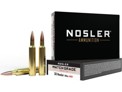 Nosler Match Grade Rifle Ammunition 30 Nosler 190 gr. CC HPBT 20 rd.