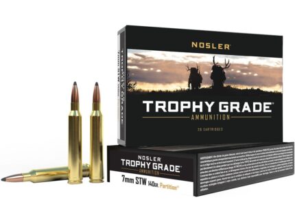 Nosler Trophy Grade Rifle Ammunition 7mm STW 140 gr. PT SP 20 rd.