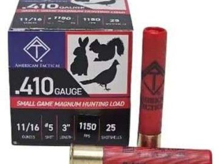 ATI Hunting Shotgun Ammo 410 ga. 5 Shot 11/16 Oz. 25 rds